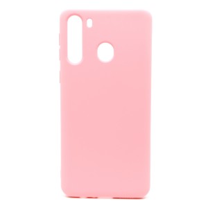 Nettech Samsung Galaxy A21 Uyumlu Nano Arka Koruma Kılıf (Açık Pembe) NT-80478
