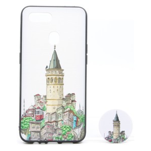 Nettech Oppo A5s Uyumlu NT-79690 Desenli Popsocket Seri Arka Koruma Kılıf (Çeşitli Desen) NT-79690
