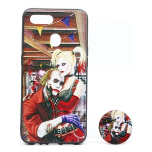 Nettech Oppo A5s Uyumlu NT-79690 Desenli Popsocket Seri Arka Koruma Kılıf (Çeşitli Desen) NT-79690