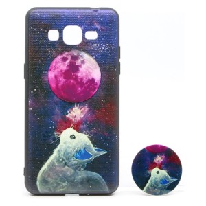 Nettech Samsung Galaxy G531 Grand Prime Uyumlu Desenli Popsocket Seri Arka Koruma Kılıf (Çeşitli Desen) NT-79692