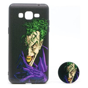 Nettech Samsung Galaxy G531 Grand Prime Uyumlu NT-79692 Desenli Popsocket Seri Arka Koruma Kılıf (Çeşitli Desen) NT-79692