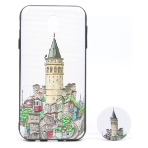 Nettech Samsung Galaxy J730 J7 Pro Uyumlu Desenli Popsocket Seri Arka Koruma Kılıf (Çeşitli Desen) VR-20230