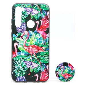 Nettech Xiaomi Redmi Note 8 Uyumlu Desenli Popsocket Seri Arka Koruma Kılıf (Çeşitli Desen) NT-79697