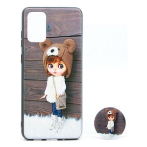 Nettech Samsung Galaxy S11 Plus Uyumlu Desenli Popsocket Seri Arka Koruma Kılıf (Çeşitli Desen) NT-79707