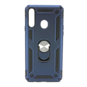 Nettech Samsung Galaxy A20S Uyumlu Panzer Seri Arka Koruma Kılıf (Mavi) VR-20709