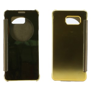 Nettech Samsung Galaxy A710 A7 2016 Uyumlu Cüzdan Kapaklı Kılıf (Gold) VR-2257