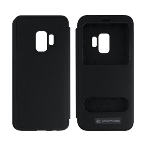 Nettech Samsung Galaxy G960 S9 Uyumlu Kapaklı Kılıf Kapaklı Kılıf (Siyah) VR-786