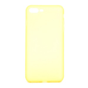 Nettech Apple iPhone 8 Plus Uyumlu Buzlu Seri Arka Koruma Kılıf (Sarı) NT-80905