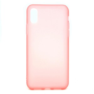 Nettech Apple iPhone X Uyumlu Buzlu Seri Arka Koruma Kılıf (Pembe) NT-80954
