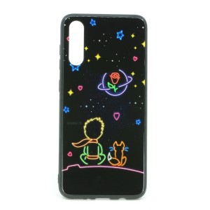 Nettech Samsung Galaxy A70 Uyumlu Desenli Fosfor Seri Arka Koruma Kılıf (Çeşitli Desen) NT-80891