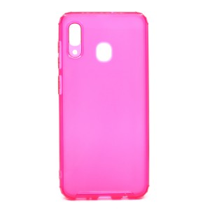 Nettech Samsung Galaxy A30 Uyumlu Neptün Seri Arka Koruma Kılıf (Koyu Pembe) NT-81010