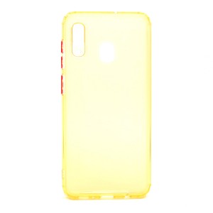Nettech Samsung Galaxy A30 Uyumlu Neptün Seri Arka Koruma Kılıf (Sarı) NT-81006