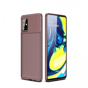 Nettech Samsung Galaxy A71 Uyumlu Negro Seri Arka Koruma Kılıf (Kahverengi) NT-81331