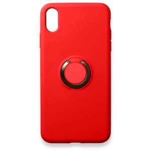 Nettech Apple iPhone XS Max Uyumlu Nano Ring Arka Koruma Kılıf (Kırmızı) NT-81843