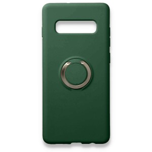 Nettech Samsung Galaxy S10E Uyumlu Nano Ring Arka Koruma Kılıf (Yeşil) NT-81866