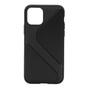 Nettech Apple iPhone 11 Pro Uyumlu Kendinden Desenli Arka Koruma Kılıf (Siyah) NT-81775