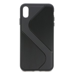 Nettech Apple iPhone XR Uyumlu Kendinden Desenli Arka Koruma Kılıf (Siyah) NT-81786