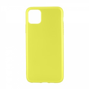 Nettech Apple iPhone 11 Pro Max Uyumlu Suide Arka Koruma Kılıf (Sarı) NT-81682