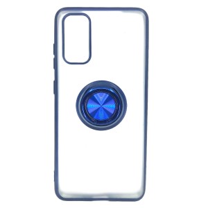 Nettech Samsung Galaxy S11E Uyumlu Buzlu Yüzüklü Arka Koruma Kılıf (Lacivert) NT-81702