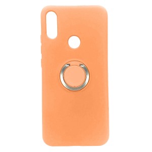 Nettech Xiaomi Redmi Note 7 Pro Uyumlu Nano Ring Arka Koruma Kılıf (Turuncu) NT-81800