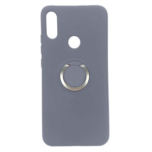 Nettech Xiaomi Redmi Note 7 Pro Uyumlu Nano Ring Arka Koruma Kılıf (Gri) NT-81796