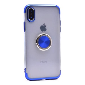 Nettech Apple iPhone X Uyumlu Gess Seri Arka Koruma Kılıf (Mavi) NT-81550