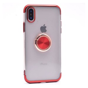 Nettech Apple iPhone X Uyumlu Gess Seri Arka Koruma Kılıf (Kırmızı) NT-81547