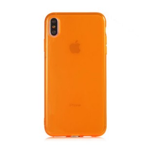 Nettech Apple iPhone XS Max Uyumlu Mun Seri Arka Koruma Kılıf (Turuncu) NT-81270
