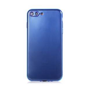 Nettech Apple iPhone 7 Plus Uyumlu Mun Seri Arka Koruma Kılıf (Mavi) NT-81256