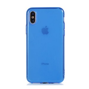 Nettech Apple iPhone X Uyumlu Mun Seri Arka Koruma Kılıf (Mavi) NT-81251