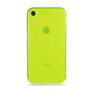 Nettech Apple iPhone XR Uyumlu Mun Seri Arka Koruma Kılıf (Sarı) NT-81248