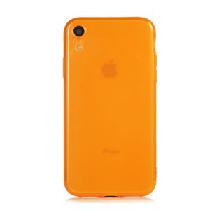 Nettech Apple iPhone XR Uyumlu Mun Seri Arka Koruma Kılıf (Turuncu) NT-81245