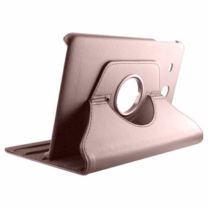 Nettech Samsung Galaxy T560 Tab E 9.6 Uyumlu 360 Kapaklı Kılıf (Rose Gold) VR-4255