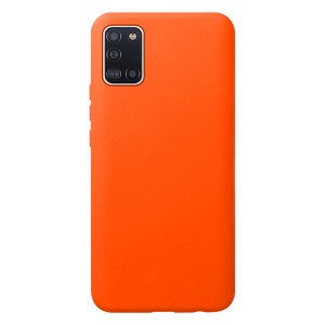 Nettech Samsung Galaxy A31 Uyumlu Nano Arka Koruma Kılıf (Turuncu) NT-81933