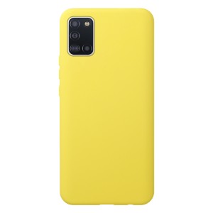 Nettech Samsung Galaxy A31 Uyumlu Nano Arka Koruma Kılıf (Sarı) NT-81936
