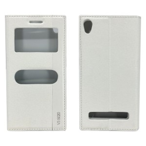 Nettech Vestel Venüs V3 5020 Uyumlu Kapaklı Kılıf Kapaklı Kılıf (Beyaz) VR-4942