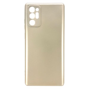 Nettech Samsung Galaxy Note 20 Ultra Uyumlu Suide Arka Koruma Kılıf (Gold) NT-81984