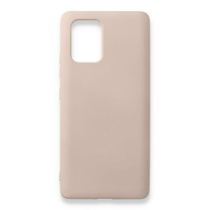 Nettech Samsung Galaxy S10 Lite Uyumlu Nano Arka Koruma Kılıf (Pudra) NT-80800