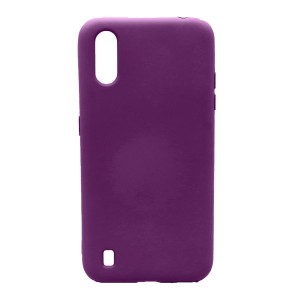 Nettech Samsung Galaxy A01 Uyumlu Suide Arka Koruma Kılıf (Mürdüm) VR-20559