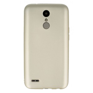 Nettech LG K10 2017 Uyumlu Suide Arka Koruma Kılıf (Gold) VR-2759