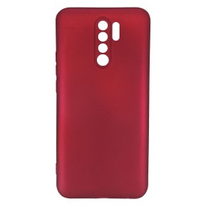 Nettech Xiaomi Redmi 9 Uyumlu Suide Arka Koruma Kılıf (Bordo) NT-82219