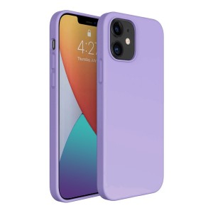 Nettech Apple iPhone 12 Mini Uyumlu Nano Arka Koruma Kılıf (Mor) NT-82299