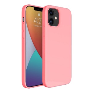 Nettech Apple iPhone 12 Mini Uyumlu Nano Arka Koruma Kılıf (Pudra) NT-82304