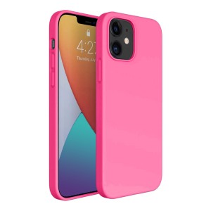 Nettech Apple iPhone 12 Mini Uyumlu Nano Arka Koruma Kılıf (Pembe) NT-82302