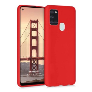 Nettech Samsung Galaxy A21S Uyumlu Nano Arka Koruma Kılıf (Kırmızı) NT-82280