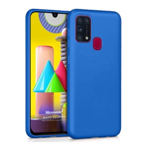 Nettech Samsung Galaxy A31 Uyumlu Nano Arka Koruma Kılıf (Mavi) NT-82286