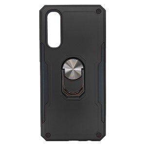 Nettech Oppo Reno 3 Pro Uyumlu Panzer Seri Arka Koruma Kılıf (Siyah) NT-82362