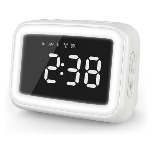 Nettech BT511 Alarm Saat Kablosuz Hoparlör - Speaker (Beyaz) NT-82489