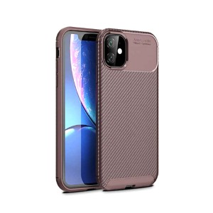 Nettech Apple iPhone 11 Uyumlu Negro Seri Arka Koruma Kılıf (Kahverengi) NT-82677