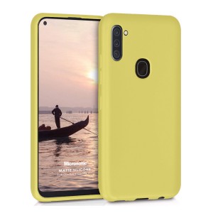 Nettech Samsung Galaxy A11 Uyumlu Suide Arka Koruma Kılıf (Sarı) NT-82700